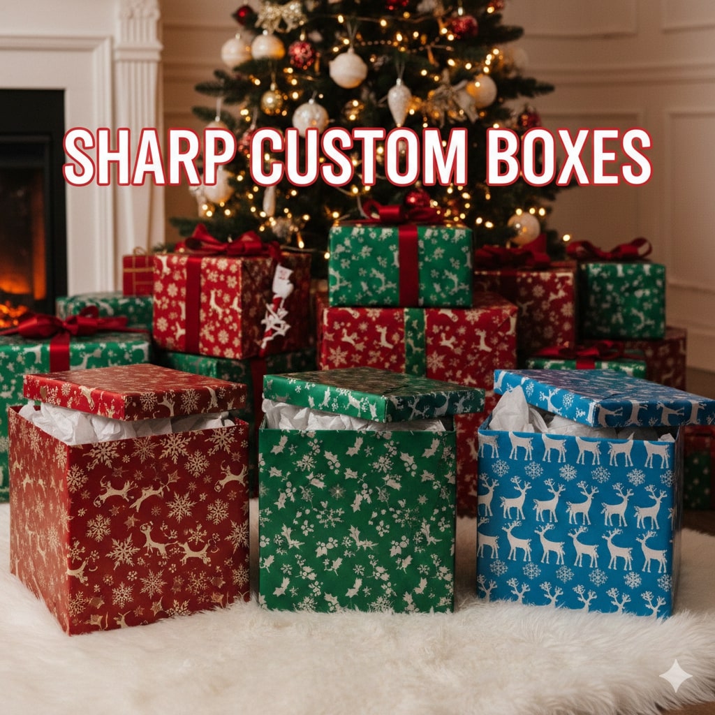 How Can Custom Large Christmas Gift Boxes with Lids Boost Brand Visibility During the Holidays in the UK?